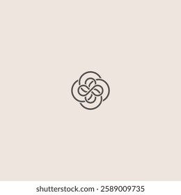 vector illustration of infinity flower