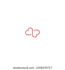 vector illustration of infinity love
