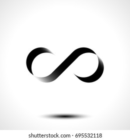 Vector Illustration of Infinity symbol or logo design isolated on white background
