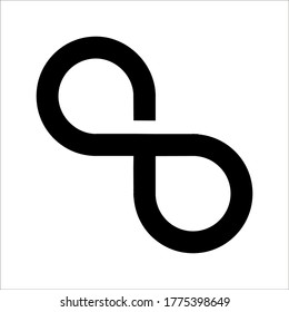 Vector illustration of Infinity symbols on white background