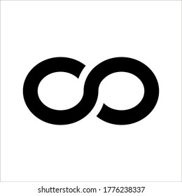 Vector illustration of Infinity symbols on white background