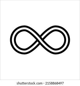 Vector illustration of Infinity symbols on white background