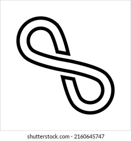 Vector illustration of Infinity symbols on white background