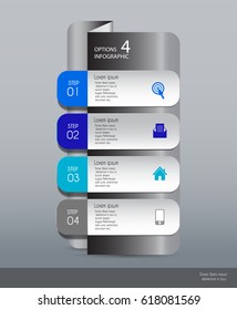 Vector illustration info graphics set. Template for brochure, business, web design.