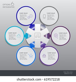 Vector illustration info graphics set. Template for brochure, business, web design.