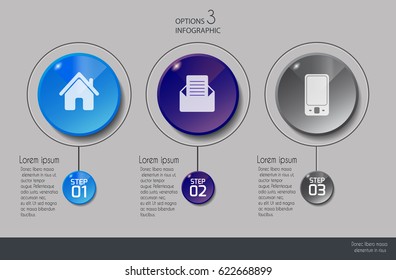 Vector illustration info graphics set. Template for brochure, business, web design.