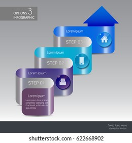 Vector illustration info graphics set. Template for brochure, business, web design.