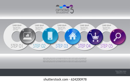 Vector illustration info graphics set. Template for brochure, business, web design.