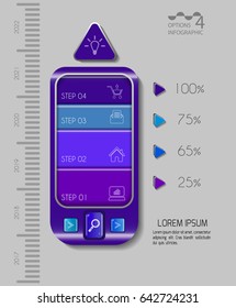 Vector illustration info graphics set. Template for brochure, education, business, web design.