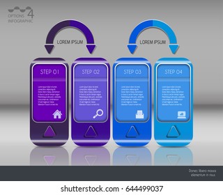 Vector illustration info graphics set. Template for brochure, education, business, web design.