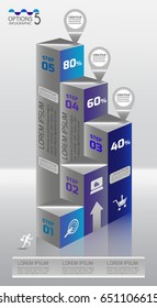 Vector illustration info graphics set. Template for brochure, education, business, web design.