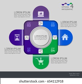 Vector illustration info graphics set. Template for brochure, education, business, web design.