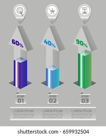 Vector illustration info graphics set. Template for brochure, education, business, web design.