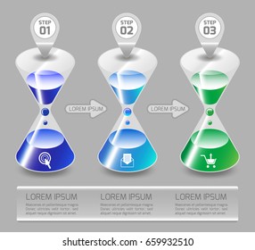 Vector illustration info graphics set. Template for brochure, education, business, web design.