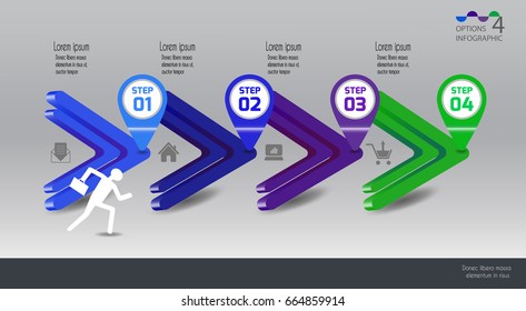 Vector illustration info graphics set. Template for brochure, education, business, web design.