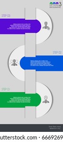 Vector illustration info graphics set. Template for brochure, education, business, web design.