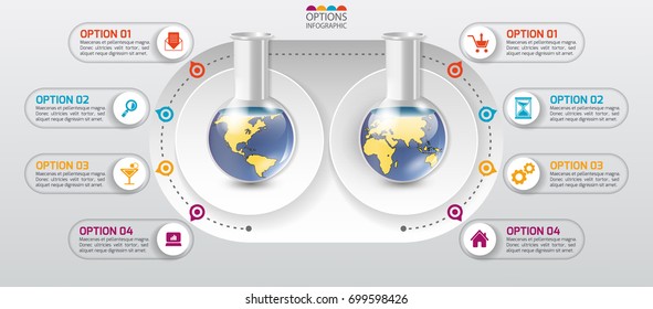 Vector illustration info graphics set. Template for brochure, education, business, web design.