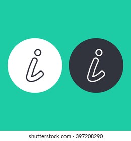 Vector illustration of info icon