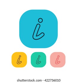 Vector illustration of info icon