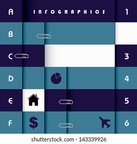 Vector illustration of an infograph composition.