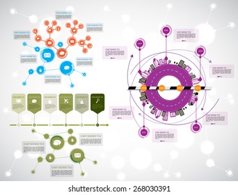 Vector of illustration infographic
