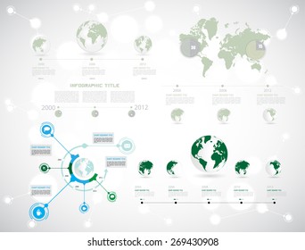 Vector of illustration infographic