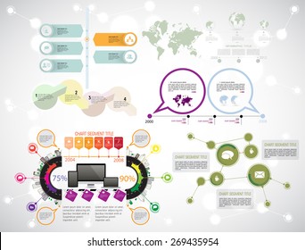 Vector of illustration infographic