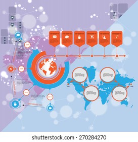 Vector de infografía de ilustración