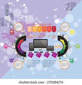 Vector de infografía de ilustración