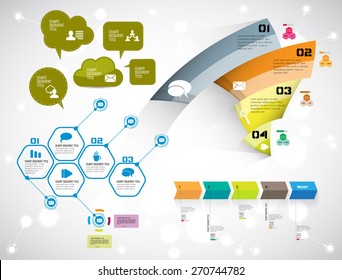 Vector de infografía de ilustración