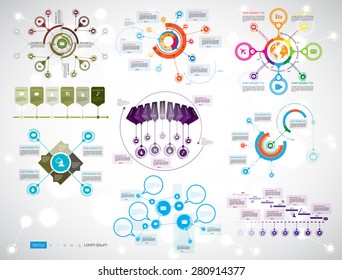 Vector of illustration infographic