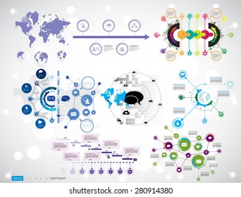 Vector de infografía de ilustración