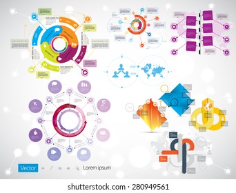 Vector of illustration infographic