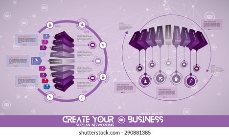 Vector de infografía de ilustración