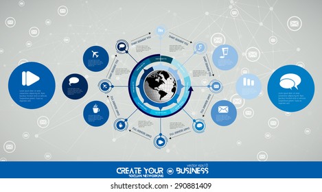 Vector de infografía de ilustración