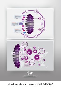 Vector of illustration infographic