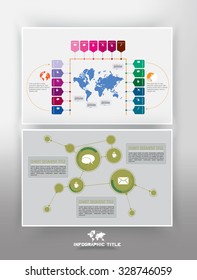 Vector of illustration infographic