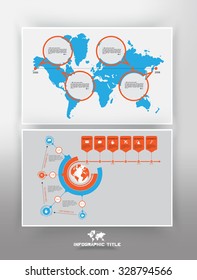 Vector of illustration infographic