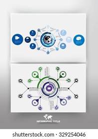 Vector of illustration infographic