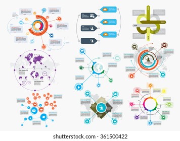 Vector of illustration infographic