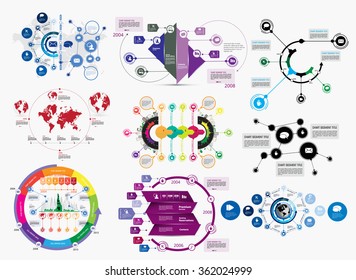 Vector of illustration infographic