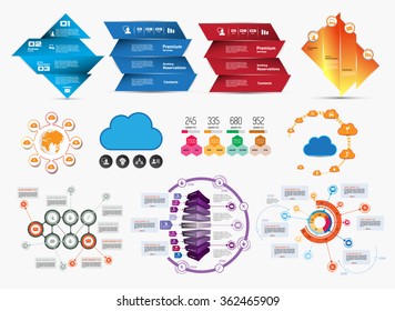 Vector of illustration infographic