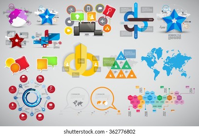 Vector of illustration infographic