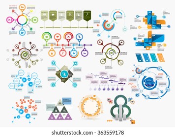 Vector of illustration infographic