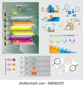 Vector of illustration infographic