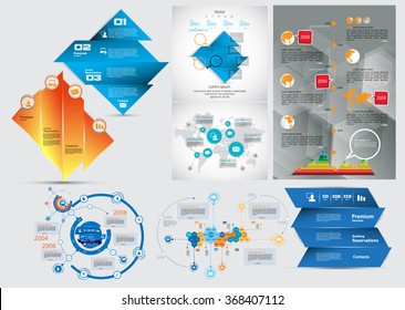 Vector of illustration infographic