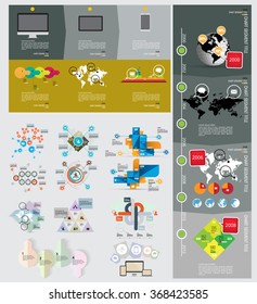 Vector of illustration infographic