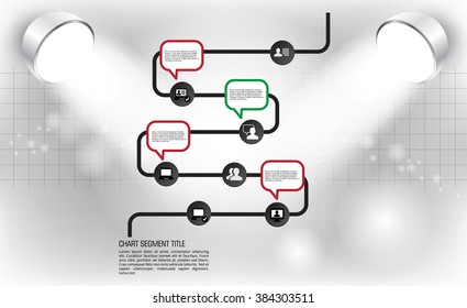 Vector of illustration infographic