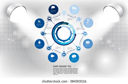 Vector of illustration infographic