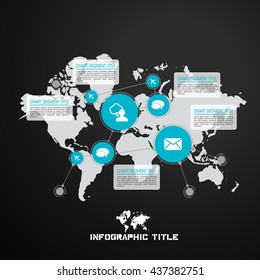 Vector of illustration infographic